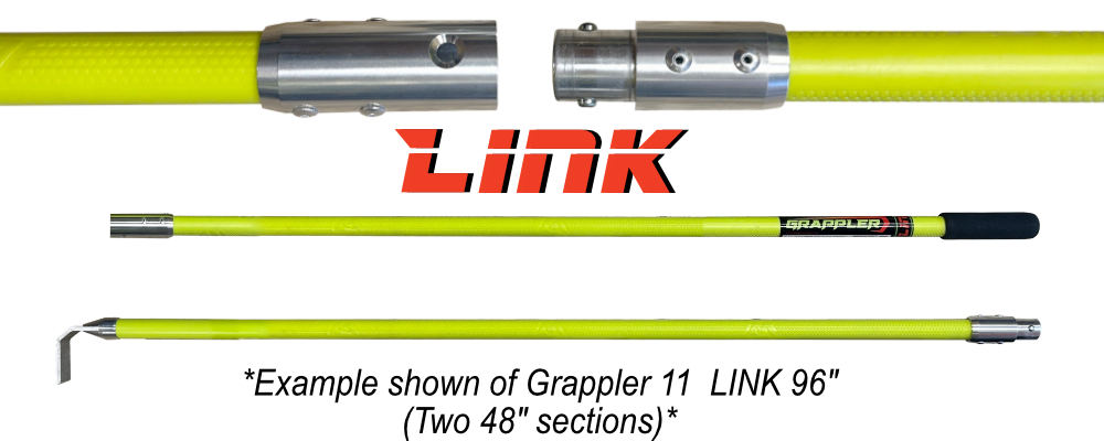 Grappler hook tool link system. Industrial hook tool. Multi use hook tool for hand safety