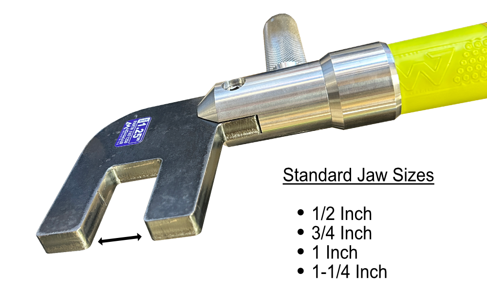 GAR tool pointed heel material handling square tube, hand safety tools