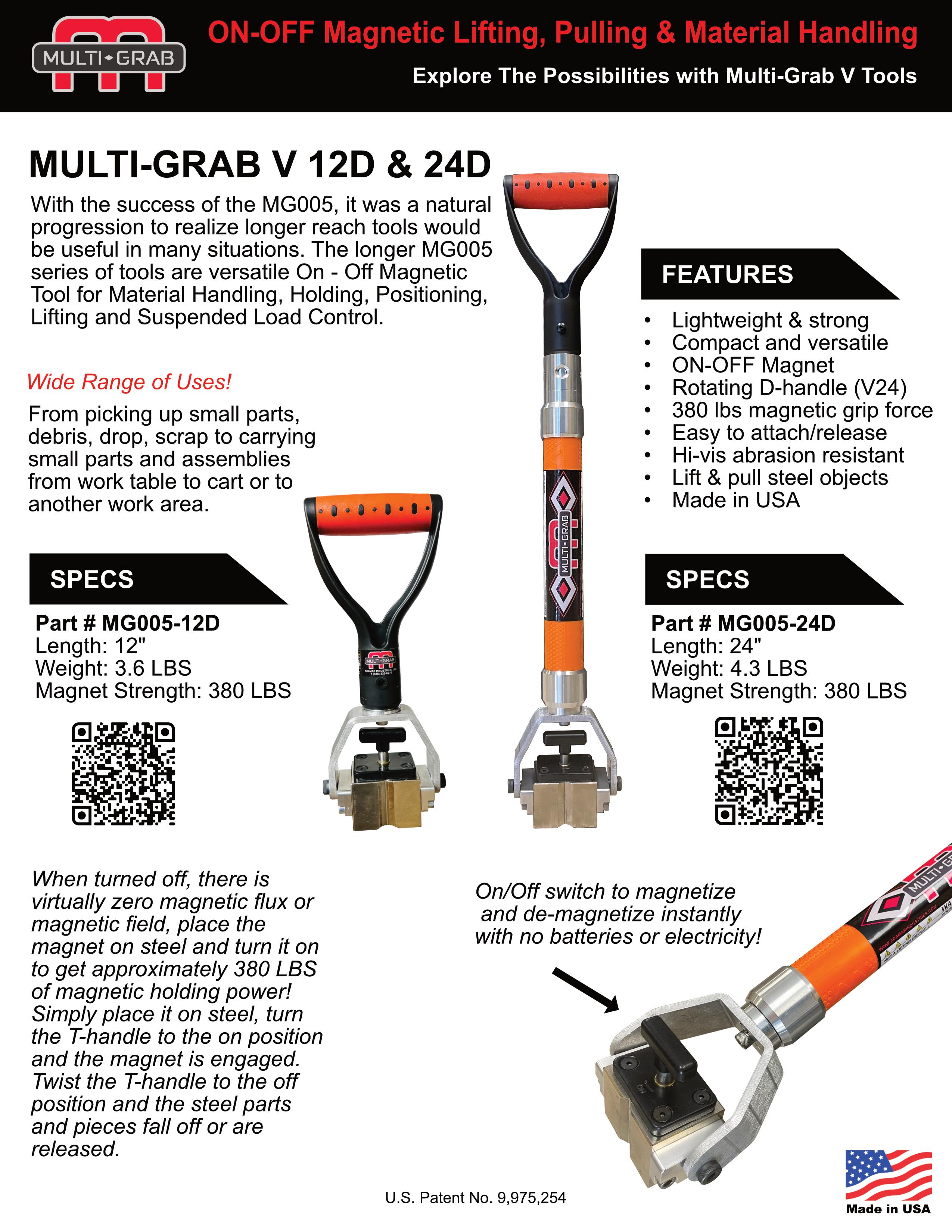 MULTI-GRAB Products Data Sheets