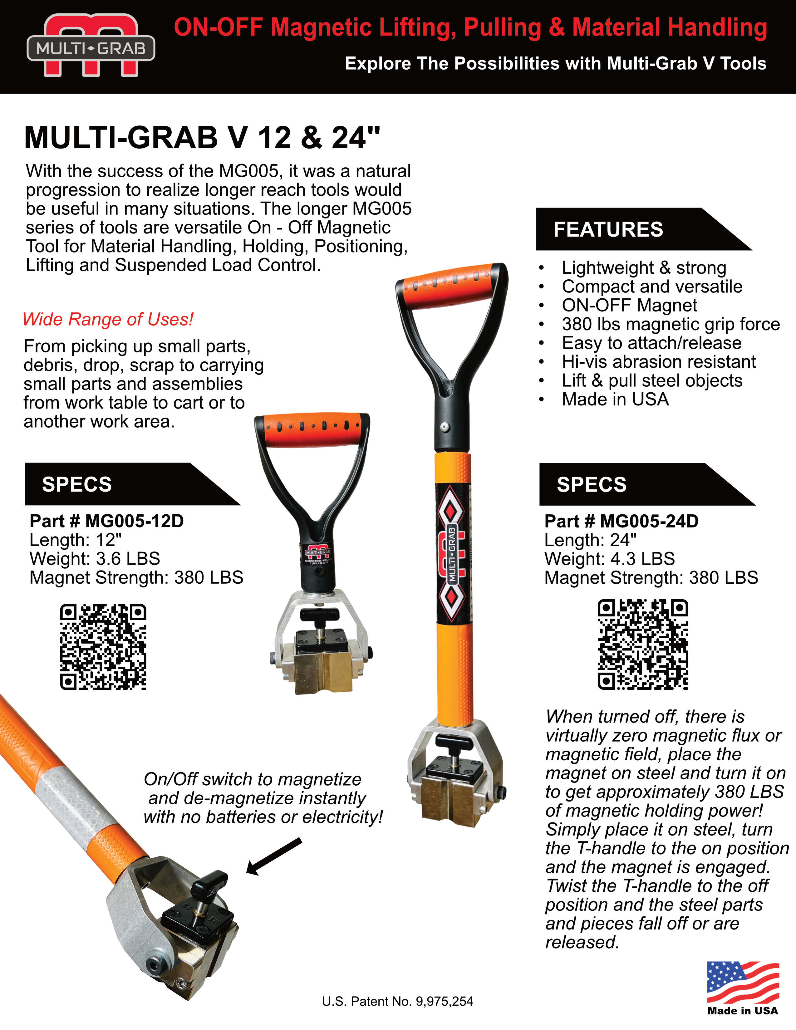 MULTI-GRAB Products Data Sheets