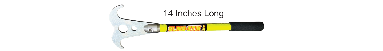 sling-stik lite is a lightweight no touch suspended load control tool that grabs onto chain, wire rope, synthetic slings, webbing, rope, cable, rebar, and provides safe hands free positioning of suspended loads