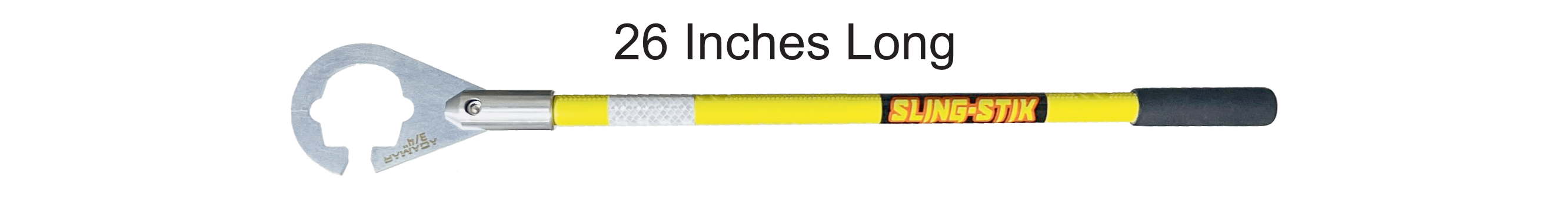sling-stik lite is a lightweight no touch suspended load control tool that grabs onto chain, wire rope, synthetic slings, webbing, rope, cable, rebar, and provides safe hands free positioning of suspended loads
