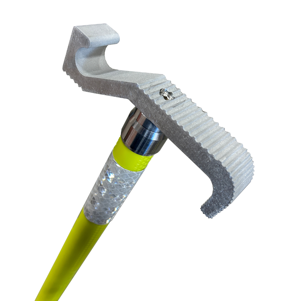 no-hands, hands-off material handling hand safety tools. load guider, load guiding. Steer-Stik hands free load guiding tool.