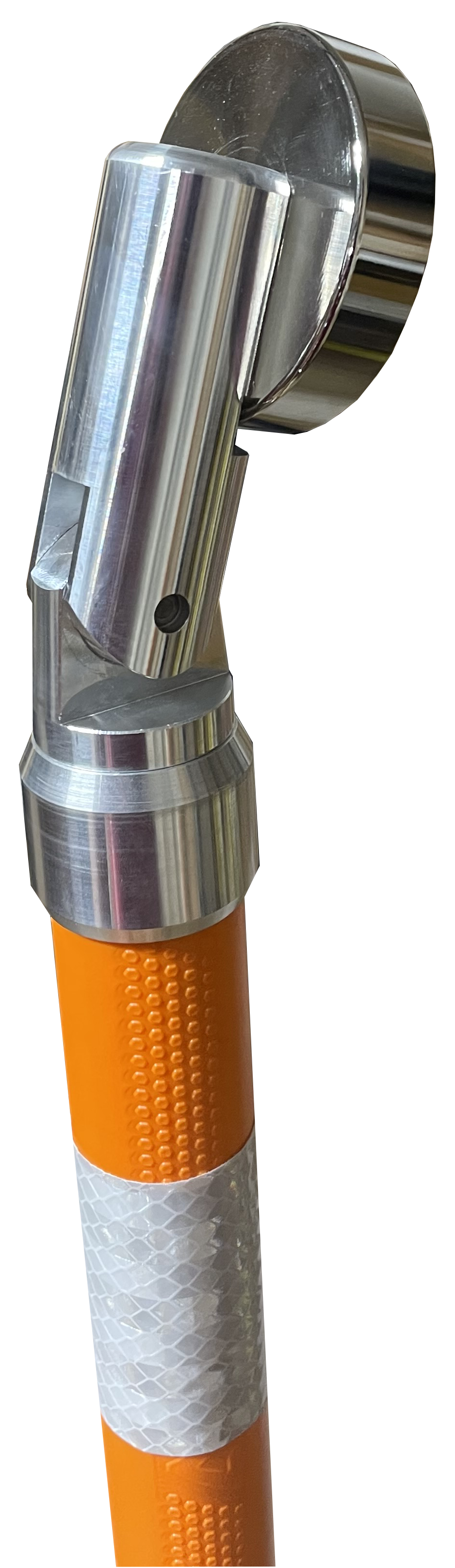 short reach hands free magnetic load control, positioning and material handling safety tool. Magnetic Riggers Pole