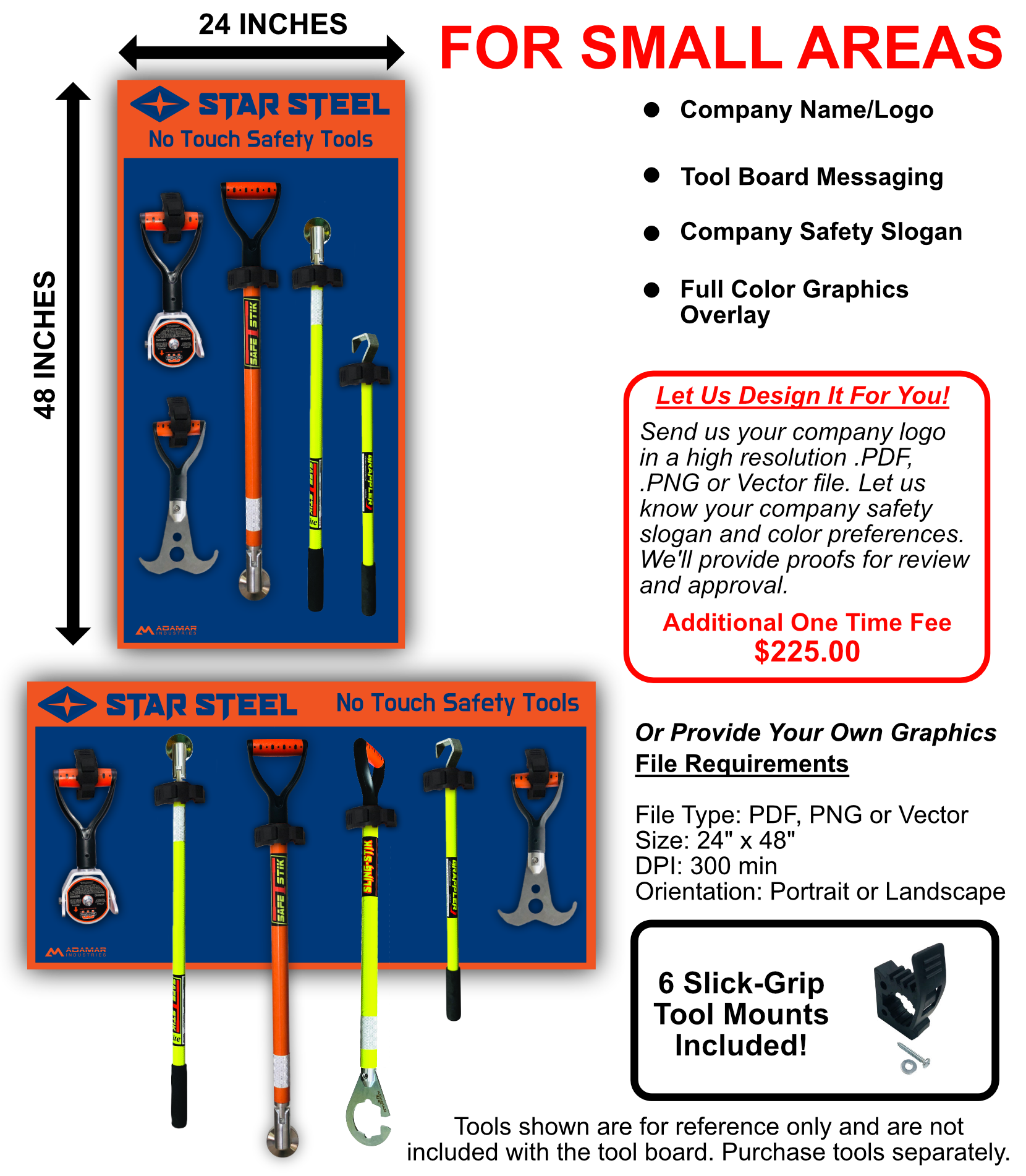 Custom Branded Hand Safety Tool Storage Boards